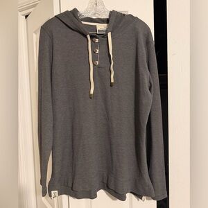 Holloway long sleeve gray grey waffle hoodie women’s large